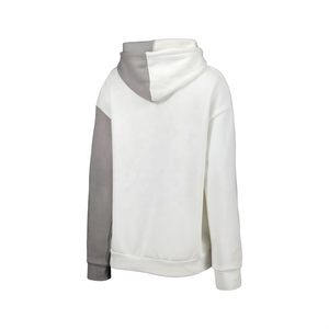 Sudadera con capucha de algodón cálida y transpirable para mujer, de manga larga, con cordón, logo personalizado, holgada, estilo casual, con bloques de color y teñido anudado. - Product Image 2