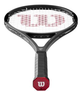 Raqueta de Tenis Pro Staff 97 Blanca y Roja con Logotipo W, Fibra de Carbono, Uso Profesional en Exteriores, Duradera, Estilo Universal, 16x19 Cuerdas - Product Image 5