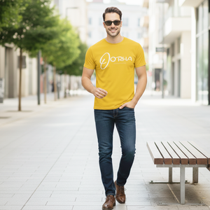 Camiseta de Algodón para Hombre, Color Amarillo Brillante, Premium, con Función Elástica, Cómoda de Usar, Ropa Masculina a Precios de Mayoreo - Product Image 3