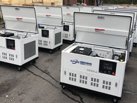 Groupes électrogènes silencieux étanches à essence, biogaz, GNL, GPL, 5KW 10KW 15KW 20KW 25KW 30KW, triphasés AC, Dynamo, Centrale électrique