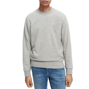 Men's Crew Neck Solid Color Pullover <b>Sweatshirt</b> High Quality Long Sleeve Regular Fit Casual Style Autumn Wear Outdoor <b>Sweatshirt</b> - Product Image 3