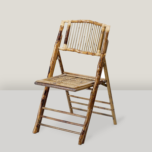 Wholesale Bamboo Folding Chair Stick Back Design Natural Event <b>Seating</b> <b>for</b> Indoor Outdoor Wedding Furniture OEM ODM - Product Image 1