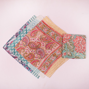 Pañuelos de Algodón Estampados Estilo Boho, Multicolores, Florales, Vintage, Ecológicos, Unisex, Accesorios de Moda Vaqueros - Product Image 5