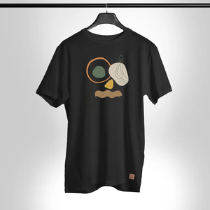 Men's <b>Black</b> Regular Sleeve T-<b>Shirt</b> O-Neck Casual Jersey Knit Regular Fit 100% Cotton Breathable Quick Dry <b>Silk</b> Screen Printed - Product Image 3