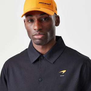 Veste coupe-vent vintage noire pour homme avec col rabattable, veste de coach toutes saisons, vêtements de sport résistants à l'eau - Product Image 5