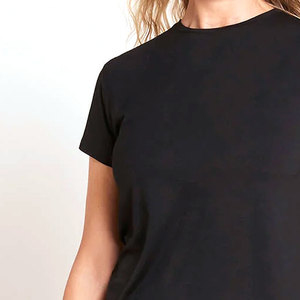 Camisetas de Mujer de Diseño Personalizado en Colores Lisos, Estilo de Manga Corta, Tejido Transpirable, Ajuste Cómodo, Camiseta Informal para Mujer - Product Image 1