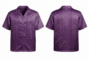 Chemise boutonnée à manches courtes avec imprimé crocodile personnalisé, mode décontractée, respirante, élégante, streetwear, vêtements de plage, chemises habillées - Product Image 3