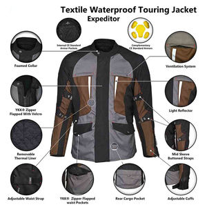 Chaqueta Cordura de Aventura al por Mayor OEM, Ropa Deportiva de Alta Calidad, Transpirable, Impermeable, Resistente al Viento, con Logotipo Personalizado Impreso para Motocicleta - Product Image 3