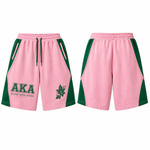Pantalones Cortos Bermuda para Hombre, Color Rosa Verde, Sólidos, Casuales, Ecológicos, Transpirables y Anti-UV, Cintura Elástica, Corte Medio, Algodón - Product Image 4