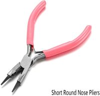 Pince à bec rond plat en acier inoxydable plaqué argent/or pour la fabrication de bijoux, outils manuels de pliage de fil et de boucles, vente en gros