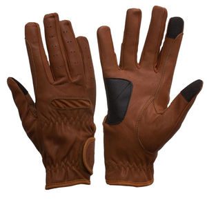 Guantes de equitación de cuero OEM al por mayor, de secado rápido, fáciles de lavar, transpirables, impermeables, antideslizantes, duraderos, de alta calidad, personalizados para hombre - Product Image 1