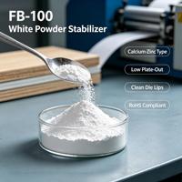 Poudre stabilisatrice thermique sans plomb FB100 Calcium Zinc PVC pour profilés décoratifs en PVC imprimable et bordures en PVC