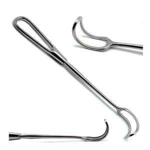 Retractor Profesional Plateado de 8.75 Pulgadas, Manual, Quirúrgico, Veterinario, de Acero Inoxidable, Juego de Instrumentos de Aguja, de DENTRIC IMPLANTS - Product Image 3