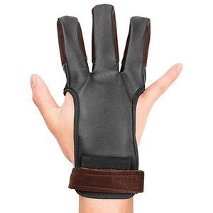 Guante de tiro con arco con puntas de dedos reforzadas para mayor durabilidad y liberación suave para un éxito en el tiro al blanco con precisión - Product Image 2