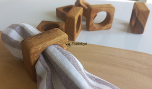 Handmade <b>Wooden</b> <b>Napkin</b> <b>Ring</b> Premium Dining Table Decor Luxury Hotel Wedding Table Setting Accessories by Tradebyd - Product Image 5