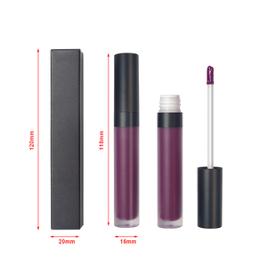 24 Colors Black Matte Frosted Square Tube Liquid <b>Lipstick</b>, Long-Lasting Non-Transfer High Pigment Lip Tint - Product Image 5