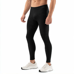 Leggings Deportivos Sólidos para Hombre, Pantalones de Compresión, 100% Poliéster, Alta Calidad, para Entrenamiento Deportivo y Fitness - Product Image 6