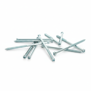 Tornillos para Madera PDC de Doble Rosca Métrica/Pulgada, Diámetro M6-M12, Cabeza Ranurada, Rosca Parcial, Clase 4.8 6.8, Acero al Carbono Zincado DIN - Product Image 1