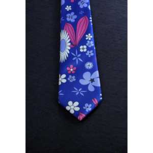 เนคไทเจ้าบ่าวสีคราม Bloom พร้อมด้วยกระเป๋าสี่เหลี่ยม - Product Image 6