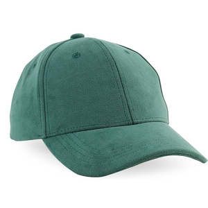Casquette de baseball verte à 6 panneaux unisexe, ajustée, en coton, couleur unie, style décontracté, taille réglable pour adultes - Product Image 1