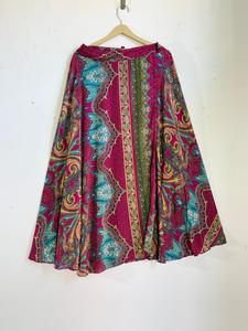 Beautiful Women Silk Skirt Beach wear <b>Sweet</b> Relaxible Refron Skirt Dress Vintage Style Silk Refron Dress - Product Image 1