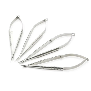 Porte-aiguille ophtalmique multifonctionnel en acier inoxydable et titane avec broche à mailles spéciales - Product Image 6