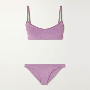 Best Selling Low MOQ Women Bikini Set for Girls Latest Design Solid Color Women Bikini Set in Wholesale Price - Product Image 4