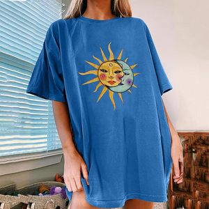เสื้อยืดโอเวอร์ไซส์สไตล์วินเทจสำหรับผู้หญิง ผ้าฝ้าย ทรงไหล่ตก สไตล์ไฮสตรีท เสื้อลำลองแนวสตรีทแวร์ - Product Image 1