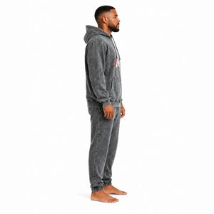 Sudadera con Capucha para Hombre, Estilo Acid Wash, Tejido Cómodo de Alta Calidad, Acabado Vintage y Corte Relajado para Actividades Casuales - Product Image 4