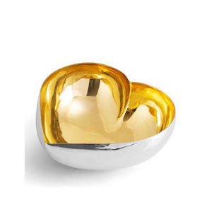 Elegante Frutero Grande de Aluminio con Acabado Metálico Pulido y Resina para Decoración Contemporánea del Hogar - Product Image 1