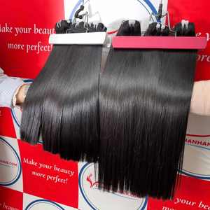 Venta de gran oferta Cabello de trama recta de hueso negro Paquetes de doble dibujado Sin desprendimiento Sin enredos - Product Image 5