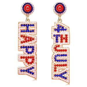 Diseño Clásico en Forma de Estrella, Colores Vibrantes Rojo, Blanco y Azul, Elegante Accesorio Colgante de Moda para Fiestas y Atuendos Casuales 2026 - Product Image 2