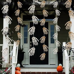 6 confezioni di decorazioni per feste a tema Horror di Halloween Phalanges ornamenti per soffitto appesi striscioni di carta stelle filanti decorazioni per interni/esterni - Product Image 4