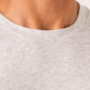 OEM Customization Men 100% Cotton Woven Blank T Shirts Oversized <b>Drop</b> Shoulder Heavyweight Crew Neck Front Logo for Summer - Product Image 5