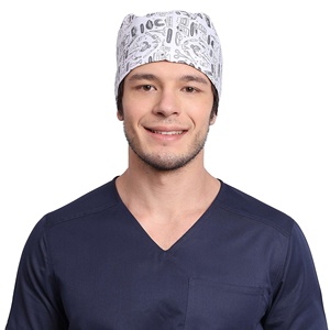 Professional Men <b>Scrub</b> <b>Cap</b> Cotton Surgical Doctor Nurse Adjustable Medical Operating Room Hat Hospital Work <b>Cap</b> Supplier - Product Image 1