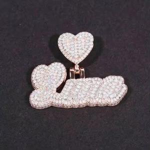 Nouveauté : Collier pendentif flamme en argent 925 et moissanite, style vintage hip-hop, idéal pour les fêtes, mariages ou comme cadeau - Product Image 3