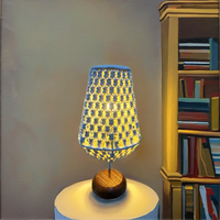 Lanterne ovale en macramé tissée à la main avec base en bois et coton naturel, design personnalisé, service d'étiquetage privé, décoration intérieure, Noël