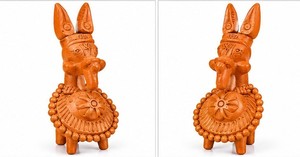 งานฝีมือรูปนกทำจากไม้มะพร้าว ของตกแต่งบ้านแบบดั้งเดิม ของประดับตกแต่งภายในบ้าน งานศิลปะสำหรับวางบนโต๊ะ - Product Image 3