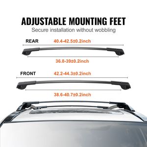 Barras Transversales para Techo de Subaru Forester, Modelo 2014-2021, de Aluminio con Capacidad de Carga de 200 Libras, Rieles Laterales Elevados - Product Image 3