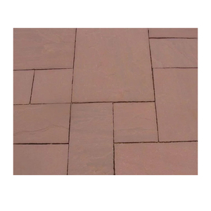 Dalles de pierre de grès brun chocolat naturel avec finition de surface naturelle pour les applications de revêtement de sol, de murs et d'extérieur - Product Image 4