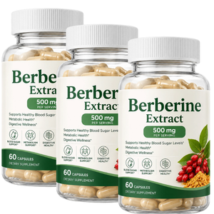 Cápsulas de Extracto de Berberina 500mg, Suplemento Natural a Base de Plantas para el Apoyo Metabólico, Bienestar Diario y Estilo de Vida Saludable - Product Image 1