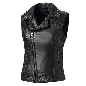 Collection Hiver – Gilet en Cuir Grande Taille pour Femme 100% Cuir Personnalisable Rembourré Coton Écologique – Vêtement d'extérieur Streetwear - Product Image 1