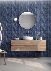 Panneau mural décoratif 3D moderne 300*300, revêtement mural flottant, carrelage décoratif aspect verre pour chambre à coucher, hôtel - Product Image 3