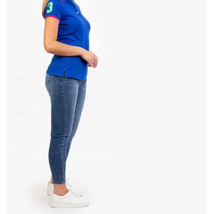 Camisetas Deportivas de Poliéster Premium para Mujer, Corte Atlético, Talla Real, Estilo Polo, Diseño Sólido, Casual, Cortas, para Golf y Deportes - Venta al Por Mayor - Product Image 6