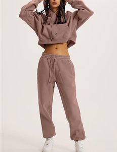 Ensemble de survêtement décontracté pour femme, coupe oversize, deux pièces, pour l'entraînement et le jogging, marque privée - Product Image 4