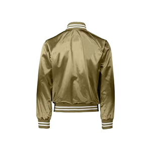 Chaqueta Bomber de Satén para Hombre, Cuello Alto Delgado, de Alta Calidad, Transpirable, Resistente al Viento, Cálida para Invierno - Product Image 2
