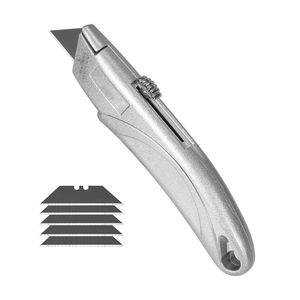 Set di 2 Taglierini Retrattili con Corpo in Lega di Alluminio, Lame SK5, Impugnatura a 3 Posizioni, 5 Lame, Taglierino Professionale Retrattile - Product Image 3