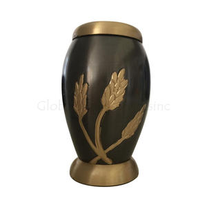 Urna Funeraria Decorativa de Latón Repujado, Estilo Americano/Europeo, de Gran Peso, Hecha a Mano, para Guardar Cenizas de Mascotas - Product Image 4