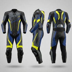 Traje de Motociclismo Profesional de Cuero Vacuno con Protección CE, Traje de Carreras de Una Pieza para Hombre, Equipo de Protección para Motociclistas - Product Image 4