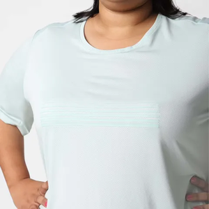 Custom Logo Wholesale Blank Short Crop <b>Top</b> Sleeve Tee Shirts for <b>Women</b> Regular Fit 100% Cotton Breathable Quick Dry <b>Compressed</b> - Product Image 5
